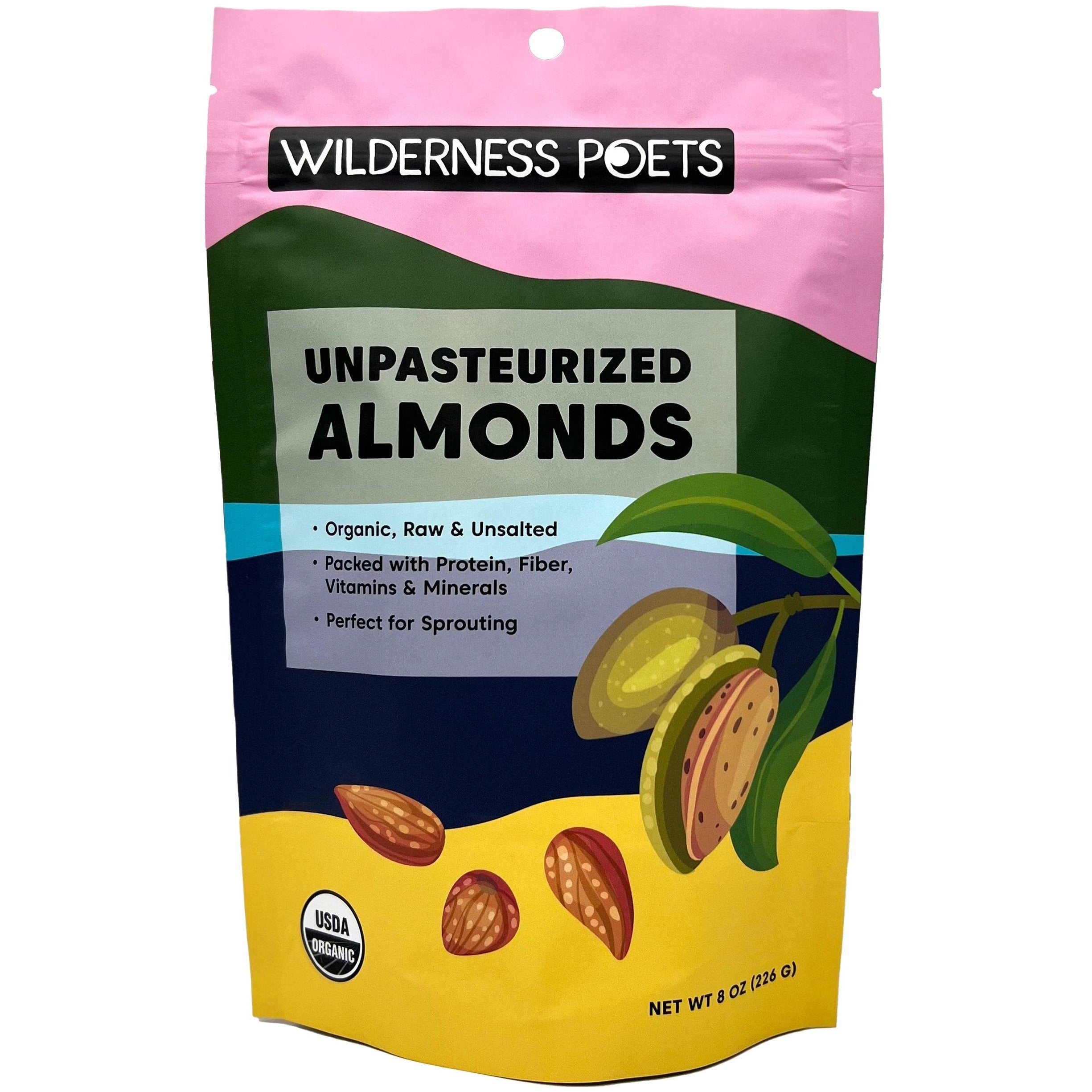 Wilderness Poets Unpasteurized Almonds Organic Nuts