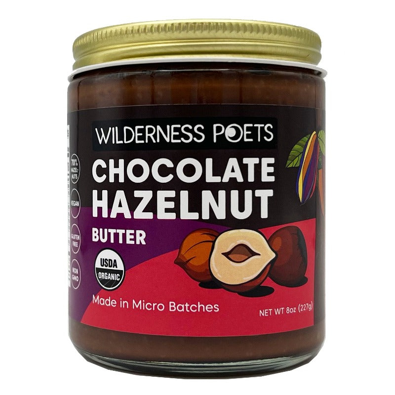 Wilderness Poets Chocolate Hazelnut Butter - Organic Nut Butter