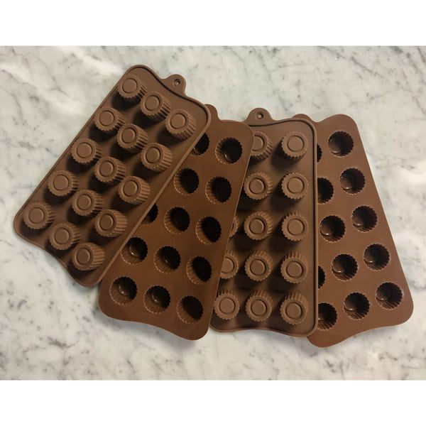Silicon Chocolate Mini Cup Molds (4 pack)