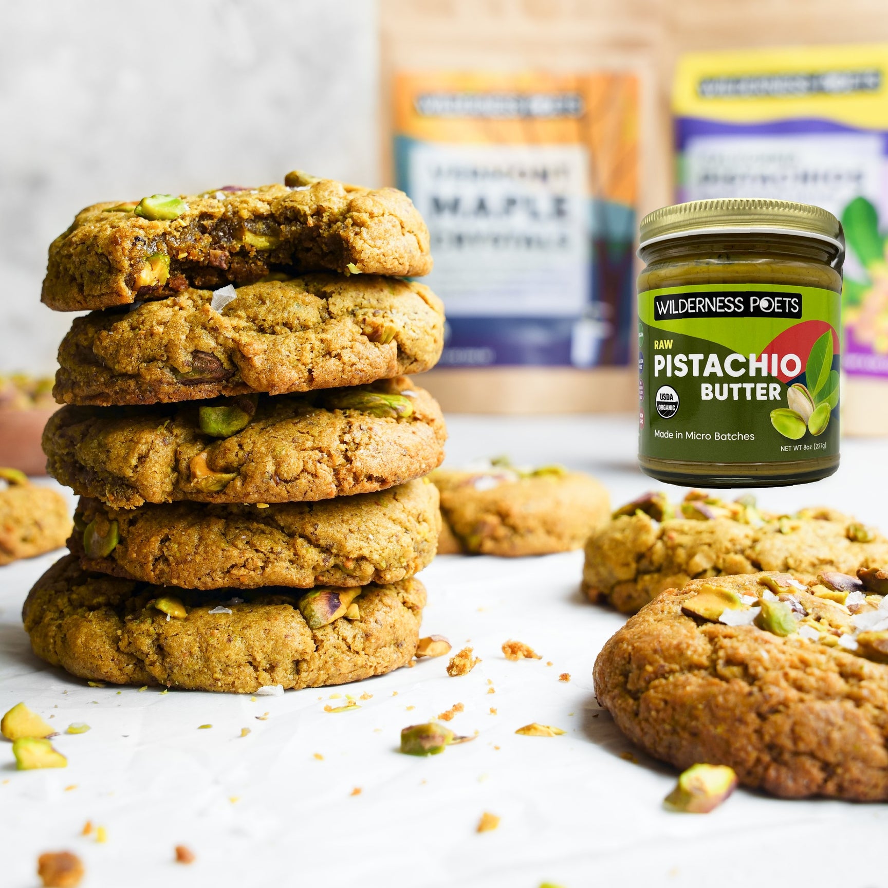 Wilderness Poets Pistachio Butter Organic & Raw Multiple Sizes