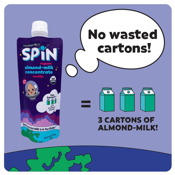SPiN: Almond Milk Concentrate - Organic, Vanilla