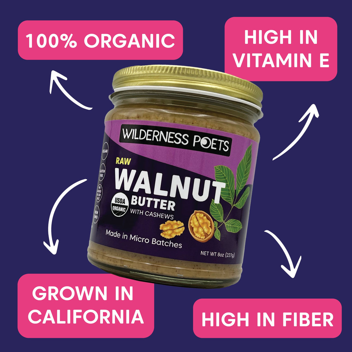 Walnut Butter Organic & Raw Shop Wilderness Poets