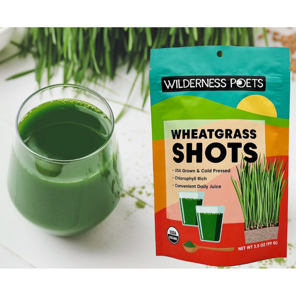 Wheatgrass Shots - Juice Powder - Organic, USA-Grown